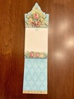 Punch Studio Notepad With Floral Border And Magnetic Closure 