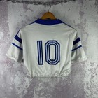 Vintage Adidas Jersey Men   s Football  10 T-shirt Rare 90s Made In France Size M