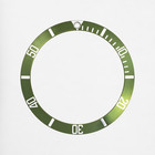 Horlogear  green  Bezel Insert For Rolex Submariner Kermit 16610lv Pearl Pip