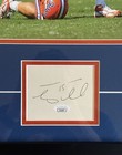 Tim Tebow Autographed   Signed Florida Gators Framed Piece W  8x10 Photo -  Jsa