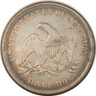 1841-o Seated Liberty Half - High Grade Circulated  Pretty  But Old Cleaning 