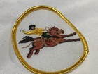 One  1  Vintage Western Patch Cowboy Riding A Horse Rodeo Embroidered Nos New Og