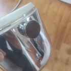 Vintage Chrome Ice Bucket  With Walnut Accents Hong Kong 18 - 8 Stainless Camel