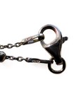 925 Italy Sterling Silver Heart Anklet 25cm Cubic Zirconia Station Bead Chain