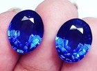 Shinning Natural Blue Sapphire 10-11 Ct Oval Cut Pair Certified Loose Gemstone