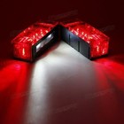 Left right Led Waterproof Red Trailer Boat Rectangle Stud Stop Turn Tail Lights