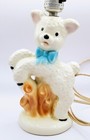 Vintage Working 1950s Cute Barn Yard Lamb  Child s  Baby Bedroom Lamp