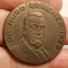 1929 World Flight Of The Graf Zeppelin Coppered Bronze Medal S-1025