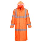 Portwest Uh445 Mens Waterproof Raincoat Hi Vis Reflective Lightweight 48  Jacket
