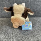 Webkinz Ganz Plush Brown Cow Hm197 Stuffed Animal Toy With Unused sealed Code