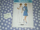 Vtg  70 s Simplicity 6883 Misses Dress In 2 Lengths Pattern-cut-complete 16 38