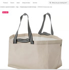 Ikea G  rsnygg Large Reusable Tote Bag Durable Lightbeige 22 5x14 5x15 25  20gal