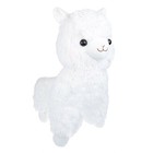 Cuddly White Alpaca Llama Lamb Toy - 7  Stuffed Animal Cushion Plush Doll Valent