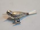 Vintage 1960 s Mercury Glass Clip On Bird Ornament With Fiberglass Tail 6 long 