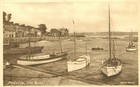 Uk cornwall padstow  Lot 4 X Sepia Real Photo Postcard Antique Harbour bay quayn