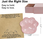 Pet Loss Sympathy Gift     Rose Quartz Heart Crystal With Memorial Card  In Loving