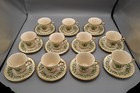 Lenox Holiday Footed Cup   Saucers Set Of 11 Christmas - Free Usa Shipping