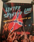 Lynyrd Skynyrd Live Tribute Tour 1987 Record Store Promo Poster Southern 