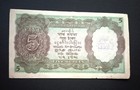 British India Burma O p Rs 5 Note Xf First Issue Of Kg Vi Prefix N Deshmukh