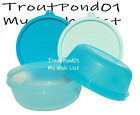 Tupperware Deluxe Modular Nesting Bowls 2 5 C Set Of 2 Shades Of Blue New