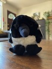 Rare Vtg 2000 Puffkins Collection Lottie Loon 4  Plush black white New W tag