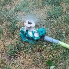 Frog Lawn Sprinkler Cast Metal Fountain Lilly Pad Antique Vintage