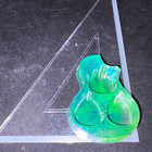 Guitar Pick Holder Green Resin Trinket Dish For Picks Or Trinkets