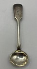 Antique 19th Century Sterling Silver Mustard Spoon Engraved  c  1861