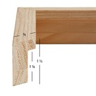 Craig Frames Farmhouse Essentials Tall   75  Natural Raw Wood Picture Frame