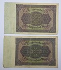 Germany 50000 Mark Banknote 1922 Weimar Republic Currency German Money lot Of 2 