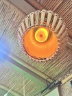 New Retro Lamp W synthetic Tapa Print Wrap Oceanic Flame Bulb  1