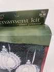 Vintage Bead   Sequin Christmas Ornament Kit Holiday Time Silver Princess