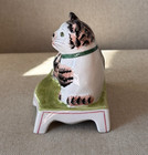 Vintage Ceramic Cat By Mottahedeh Made In Italy