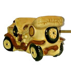 Cute Vintage Jalopy Automobile Car Convertible Planter Japan C4168 Brown Tan