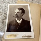 Photo Cards Portraits Antique Photographs 2 Handsome Dapper Men Vintage Cdv 