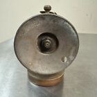 Vtg Dewar It s Trouble Proof Brass Carbide Coal Miner   s Cap Helmet Lamp Lantern