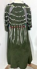 Vintage Native American Indian Plateau Girl   s Wool Fringe Shell Beaded Dress
