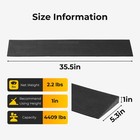 35 5  Cuttable Threshold Ramp 15t Capacity Non-slip Rubber For Wheelchair Robot