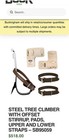Buckingham Tree Climbing Spikes Gear Gaffs  Lineman  tree Gaffs  Box Talon Type