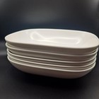 5 Bowls Alessi For Delta Airlines Extra Large White Ceramic 8  X 6  First Class