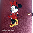 Original Disney X Coach Minnie Mouse Glovetanned Pebble Leather Notebook  Nwt