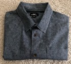 O neill Men s Modern Fit Abstract Cotton Short Sleeve Shirt Gray blue Size M