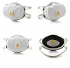 Lot Of 4- 3m 8233 N100 Particulate Respirator Masks Exhalation Valve