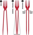 The Chork - Chopsticks And Fork In One  24 Pack  Red 24 Pack New Free Ship