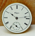 Antique 1894 Elgin 109 7 Jewel 0 Size Pocket Watch Movement With Dial And Hands