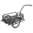 Universal Black Steel Bicycle Frame Foldable Bicycle Cargo Trailer W hitch