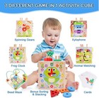 Wooden Educatinal Toy Activity Cube Montessory Toy For Kids Toddlers Gift
