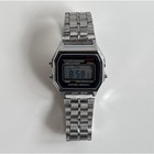 Y2k Vintage Silver Digital Watch     Stainless Steel  Adjustable  Unisex  New