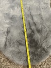 Super Soft Shaggy Faux Fur Skin  Gray Accent Rug 29   x 42    Silhouette Home  l  