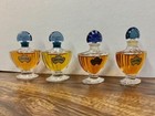 Vintage 1960-1970 s Shalimar Extrait De Parfum  1 3oz Blue Glass Stopper